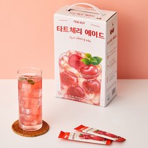 [평중] 타트체리 에이드 50개입 대용량 타트체리분말 카페음료 편의점음료 홈쇼핑음료 가성비음료