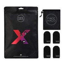 페이스 헤일로 X 정밀 메이크업 리무버 티슈 팩 x 4 극세사, 4 Pack