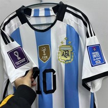 2022 카타르 월드컵 우승기념판 아르헨티나 메시 어쎈틱 저지 긴팔 반팔 상하세트 유니폼