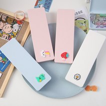 몽실몽실 신학기 가벼운 다이소 작은 어린이필통 캐릭터 여자 남자 학생필통 학원필통, 1.핑크작은날개별