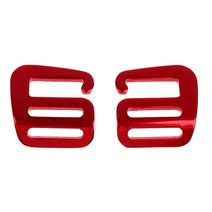 2pcs 금속 버클 수리 키트 릴리스 버클 배낭 가방 25mm에 필요한 바느질 없음, 알루미늄 합금, 레드