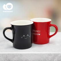 이모티콘레이저머그/메시지각인가능/예쁜투톤유광컬러, 1)하트뿅뿅, 있음, 레드, 1개