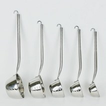 YG kitchen 스텐 국자 삭구 소스 배식 업소용 계량 스텐인리스 중식, 1개, 소소(지름:10.5cm)