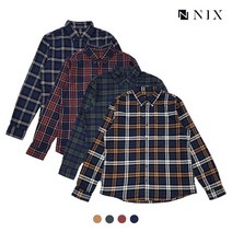 [NIX]남) 플란넬 버튼다운 기본 셔츠(FNNFCSL113P)
