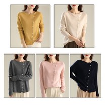 여성 봄 가을 간절기 사이드 버튼 파스텔톤 데일리 캐주얼 오피스 가디건