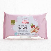 (롯데백화점)(3입)ORGA 국산 딸기를 넣은 딸기 웨하스 80g