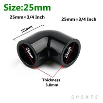 1 ~ 10PCS 2025mm 블랙 UPVC 커넥터 수족관 액세서리 물고기 탱크 조인트 정원 관개 피팅 물 파이프 조인트 16Mpa, 10PCS Black, 25mm 90 Degree Elbow