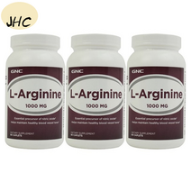 JHC[구매대행] GNC L-아르기닌 1000mg 캐플렛 90개입 3통, 90정, 3개