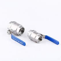 304 316 스테인리스 BSPT 1/4 "3/8" 1/2 1 "1 2 '여성 2P 풀 포트 볼 밸브 비닐 핸들, 04 DN20_02 304SS Material