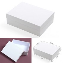 종이 선물상자 29.5X21.5 화이트 싸바리박스 흰색선물상자 선물박스