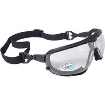 스냅인 템플 또는 스트랩이 있는 Radians DG1 Dagger 김서림 방지 폼 라이닝 안전 고글, Iquity Clear Anti-fog