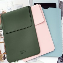 슬림 태블릿 가죽 맥북 파우치 12인치 노트북 아이패드 가방 케이스 액세서리 용품, 스카이블루