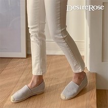 디자이어로즈 [디자이어로즈] 20대 30대 여자 플랫 에스파듀 슬립온 1cm