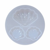 만들기재료-실리콘 몰드(조개)-3구