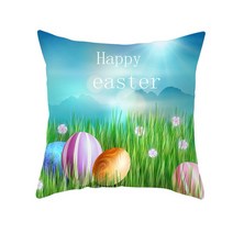 토끼 베개 인테리어 쿠션 Home Decoration Radio Day Happy Easter Rabbit Printing Polyester Pillow Cush, 06 10_04 40X40CM
