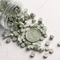 다양한 문양 씰링 왁스 세트 실링왁스 스탬프 실링왁스비즈 도장 실링 스탬프 복고풍 고대, green silver