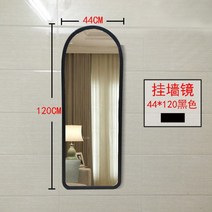 이동식 전신거울 드레스룸 침실 거실 무빙 미러 자매품 벽걸이 거울, 벽걸이 거울 44x120 블랙