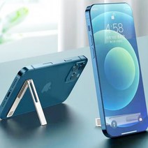 스마트톡 스틱 휴대폰거치대 거치대 합금 스마트폰거치대 알루미늄 핑거링 그립톡 핸드폰거치대 일자형, 블랙_1개