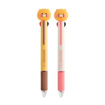 카카오프렌즈 춘식이 피규어 멀티 4색 볼펜 스마일, 1개