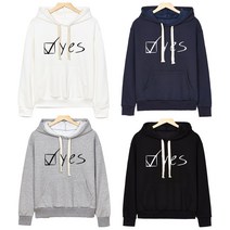 헤이유 YES 후드티 기모 후드 빅사이즈 M~4XL 큰옷
