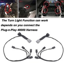 혼다 골드윙 1800 f6b gl1800 2018-2021 전조등 벤트 led 턴 시그널 키트 또는, c