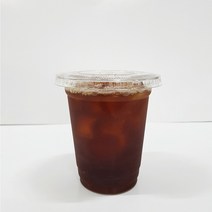 커피바바 92파이 페트 12온스 아이스컵 + 평뚜껑 세트, 3세트, 100개입, 340ml