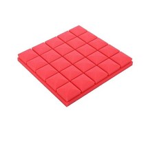 방음판 방방음 흡음 시공 스튜디오 어쿠스틱 방음 폼 처리 패널 타일 웨지 보호 스폰지 개입, 레드