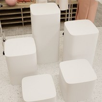 셀프사진관 스툴 의자 흑백 사진 감성 인생 촬영소품, 40x40x60 매트 화이트