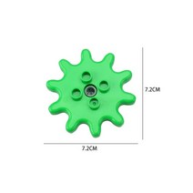 레고호환 대형 빌딩 블록 파이프라인 플레이그라운드 스핀 부품 슬라이드 사다리 기어 스윙 호환 브릭 아기, 02 gear--green