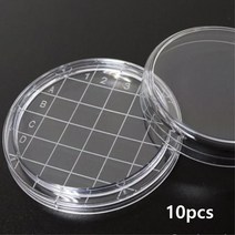 과학수업 세균배양 원형 격자 샬레 10개 실습용 화학반응 실험실 방과후 시험관