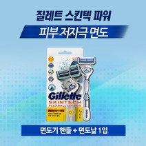 질레트 플렉스볼 스킨텍 파워 면도기 1up (면도기+날1개) / 저자극피부보호 윤활밴드, 1세트, 1개입