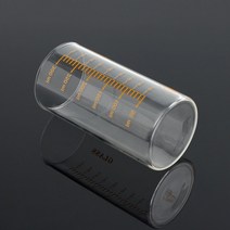 썸띵 긴 비이커 모양 눈금 온스 표기 유리 클라스 컵 머그컵 티 꽃차 커피 에이드 350ml 색상선택, 1개, 오렌지 350ml