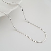 깍지쥬얼리 925실버 2mm 스네이크 뱀줄 은목걸이