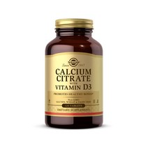 SOLGAR 솔가 구연산 칼슘 Calcium 위드 비타민D 120정