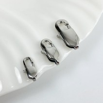 [DB1-006] 써지컬스틸 부자재 납작게고리 체인 잠금장식 팔찌 목걸이만들기 DIY 재료 마감장식