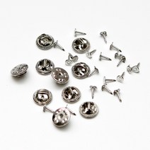 도도앤뉴 마스크 가드 고정핀 뱃지 10개, 실버