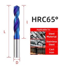 Tooleye카바이드 드릴 비트 하드 메탈 텅스텐 스틸 트위스트 금속 가공 CNC 선반 드릴링 공구 10200mm, 3.8mm+HRC65