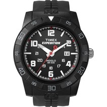 Timex 익스피디션 러기드 코어 아날로그 (Expedition Rugged Core Analog) 시계 탐험 러기드 블랙.