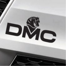 DMC 로고 데칼 스티커 기스 흠집 가리기 더뉴카니발 K7 본넷 뒷유리 모하비 미니컨트리맨 올뉴K5 제네시스G80 튜닝 트랙스 쉬운셀프다이 팰리세이드, 1개, 중형 블랙