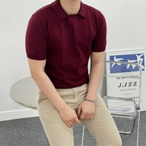 [도보크] [5컬러] 게이지 남자 속카라 니트