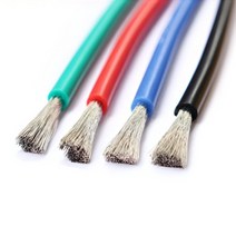 실리콘 케이블 전선 22 AWG, 녹색
