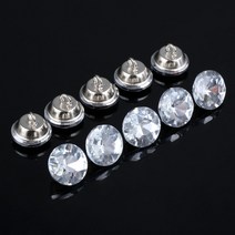 보석단추 크리스탈단추 10Pc 14161822mm 장식 버튼 다이아몬드 크리스탈 라인, 18mm