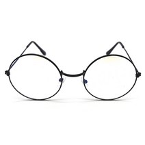 블랙 안경테 금속테 동그란 원형