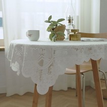 감성 레이스 식탁보 테이블보 3size 플라워 빈티지 자수 매트, 상세설명 참조, 60*60