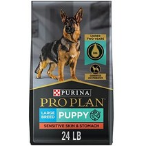 퓨리나 프로플랜 민감한 피부와 위장 강아지 건강한 프로바이오틱스 연어 amp 쌀 공식 - 24파운드 가방, 대형 연어  쌀