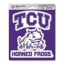FANMATS NCAA TCU 뿔 개구리 팀 데칼 3팩 퍼플 (61060)