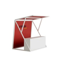 행사용 매대 판매대 이동식 플리마켓 야외 축제 부스, 150cm 옐로우
