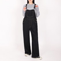 보이 와이드 서스펜더 팬츠 (데님오버롤 흑청오버롤 흑청멜빵바지 데님멜빵바지 데님와이드팬츠 흑청와이드팬츠 포켓 데일리 무지 캐주얼 점프수트 점프슈트 흑청 데님 캠핑룩 여자 여성)