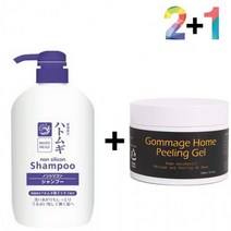 하또무기 율무 샴푸 지루성 약산성 스켈프 가려움 60대, 율무샴푸 2개_고마쥐필링젤 1개