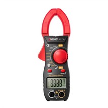 ST170 전문 디지털 클램프 미터 DC/AC 전압측정기 펜치 테스터 자동차 NCV Ohm, 01 빨간